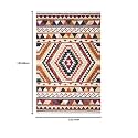 FloorFusion Premium Loop Pile Rectangular Carpet For Living Room Bedroom Drawing Room Hall And Floor Size 5 X 8 Feet (150X240 Cm) Color Multi