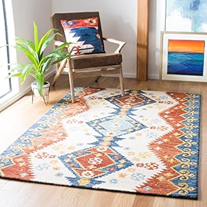 floorfusion premium loop rectangular carpet for living room bedroom drawing room hall and floor size 6 x 9 feet 180x270 cm color multi