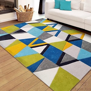 floorfusion premium modern rectangular carpet for living room bedroom drawing room hall and floor size 5 x 8 feet 150x240 cm color multi