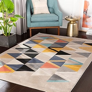 floorfusion 34woolen monterial design premium carpet for living room bedroom drawing room hall and floor size 9 x 12 feet 270x360 cm color biege