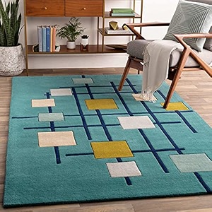 floorfusion premium modern multi color rectangular carpet for living room bedroom drawing room hall and floor size 4 x 6 feet 120x180 cm color multi