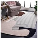 FloorFusion Pure Woolen Modern Irregulare Shape Premium Rug Collection Carpet for Living Room Bedroom and Hall Size 6 x 8 Feet Color Multi