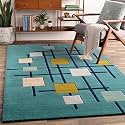 FloorFusion Premium Modern Multi Color Rectangular Carpet For Living Room Bedroom Drawing Room Hall And Floor Size 5 X 8 Feet (150X240 Cm) Color Multi