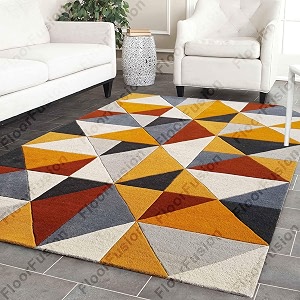 floorfusion premium modern multi color rectangular carpet for living room bedroom drawing room hall and floor size 8 x 10 feet 240x300 cm color multi