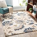 FloorFusion Premium Persian Rectangular Carpet For Living Room Bedroom Drawing Room Hall And Floor Size 5 X 7 Feet (150X210 Cm) Color Multi