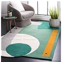 FloorFusion Pure Woolen Modern Irregulare Shape Premium Rug Collection Carpet for Living Room Bedroom and Hall Size 9 x 12 Feet Color Multi