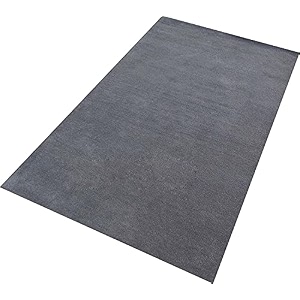 handmade tufted plain solid woolen thick carpet for living room 6 feet x 9 feet 180 x 270 cm grey colour