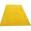 Handmade Tufted Plain Solid Woolen Thick Carpet for Living Room 9 Feet x 12 Feet (270 x 360 Cm) Yellow Colour