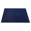 Pure Woolen Handmade Tufted Plain Carpet for Home Living Room 5 Feet x 8 Feet (150 x 240 Cm) Blue Colour