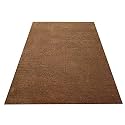 Pure Woolen Handmade Tufted Plain Carpet for Home Living Room 6 Feet x 9 Feet (180 x 270 Cm) Brown Colour