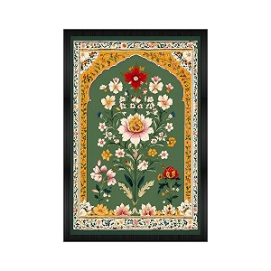 Floral Botanical Premium Framed Wall Poster 12x18