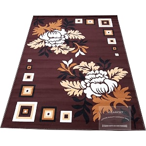 Floral Carpet with Velvet Touch 8x11 Feet