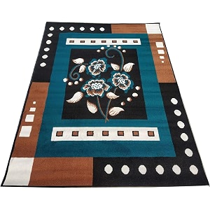 Floral Design Acrylic Polyester Carpet for Living