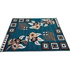 Floral Design Acrylic Polyester Carpet for Living