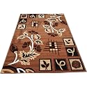 Floral Design Acrylic Polyester Carpet for Living