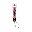 Floral Design Nail Clipper Set with Chain, Pink and Silver, Stainless Steel, Multi-Tool Manicure Kit
