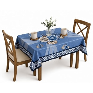 Floral Dining Table Cover for 4 Seater