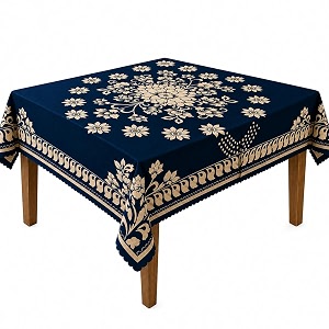 Floral Dining Table Cover for 4 Seater