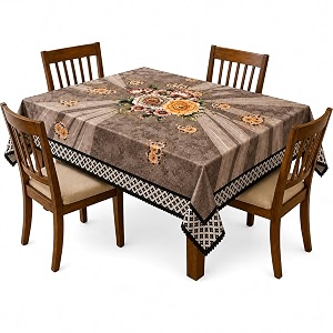 Floral Dining Table Cover for 4 Seater