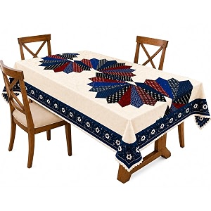 Floral Dining Table Cover for 4 Seater