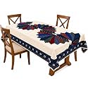 Floral Dining Table Cover for 4 Seater