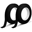 Floral Flower Tape for Bouquet Wrapping Halloween Craft Decor, 2 Pack Black