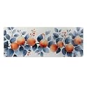 Floral Fruit Large Mouse Pad 12"×32" inch Extended Gaming Mousepad Desk Mat Long Computer Keyboard Non-Slip Base Stitched Edges for Home Office Work