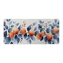 Floral Fruit Large Mouse Pad 16"×36" inch Extended Gaming Mousepad Desk Mat Long Computer Keyboard Non-Slip Base Stitched Edges for Home Office Work