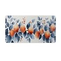 Floral Fruit Large Mouse Pad 16"×30" inch Extended Gaming Mousepad Desk Mat Long Computer Keyboard Non-Slip Base Stitched Edges for Home Office Work