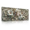 Floral Goddess Relief Mouse Pad, Vintage Carved Soft Tone Desk Mat - Large Non-Slip Office PC Laptop Desk Pad - 31.5"x11.8" x 3mm