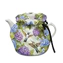 Floral Hummingbird Horse Tea Cosy Dust Proof Tea Pot Cover Soft Protector, Warmth Insulation Kettle Bag Drop Protection