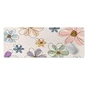 Floral Large Mouse Pad 12"×32" inch Extended Gaming Mousepad Desk Mat Long Computer Keyboard Non-Slip Base Stitched Edges for Home Office Work