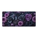 Floral Large Mouse Pad 16"×36" inch Extended Gaming Mousepad Desk Mat Long Computer Keyboard Non-Slip Base Stitched Edges for Home Office Work