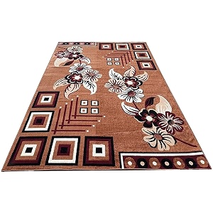 Floral Multi Design Soft BCF Carpet 5x7