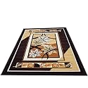 Floral Soft Multi-Color Carpet for Living Room - 4x5 Feet| Elegant Bedroom &amp; Living Area Rug with Anti-Slip Backing| Durable, Stylish, and Comfortable Home Decor Floor Covering