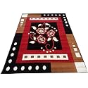 Floral Soft Multi-Color Carpet for Living Room - 4x5 Feet| Elegant Bedroom &amp; Living Area Rug with Anti-Slip Backing| Durable, Stylish, and Comfortable Home Decor Floor Covering