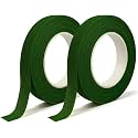 Floral Tape Green Flower Tape for Bouquet Stem Wrapping Wedding, 2 Pack