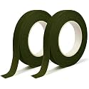 Floral Tape Green Flower Tape for Thanksgiving Craft Bouquet Wrapping, 2Pcs