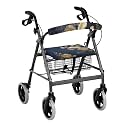 Floral Walkers for Seniors with Seat Cover Universal Rollator Walker Seat and Backrest Covers Adjustable Walkers Seat Covers for Seniors Women Men