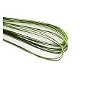 Floral Wire 50pcs 80cm Long Wire Artificial Branches Twigs Iron Used for DIY Nylon Stocking Flower Making Accessories(Light Green)