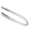 Floral Wire 50pcs 80cm Long Wire Artificial Branches Twigs Iron Used for DIY Nylon Stocking Flower Making Accessories(Silver)