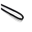 Floral Wire 50pcs 80cm Long Wire Artificial Branches Twigs Iron Used for DIY Nylon Stocking Flower Making Accessories(Black)