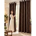 FLORANCIA Polyester Eyelet Door Curtains 7 Feet