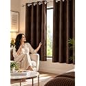 FLORANCIA Polyester Eyelet Window Curtains 5 Feet