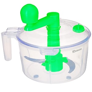 floraware food safe 3 in 1 food processor attadough kneadermaker vegetble cutter beater bpa free green