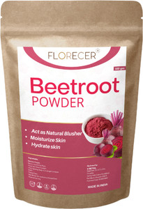 florecer organic beetroot powder for face skin  hair and lips- 100 gram