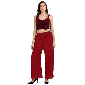 florence women39s crepe palazzo bottom pz-062-go_red_one size