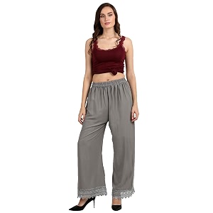 florence women39s crepe palazzo bottom pz-069-go_grey_one size