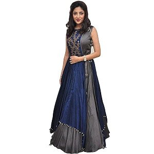 florence women39s bangalore silk semi stitched gown