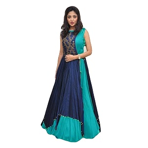 florence women39s bangalore silk semi stitched gown